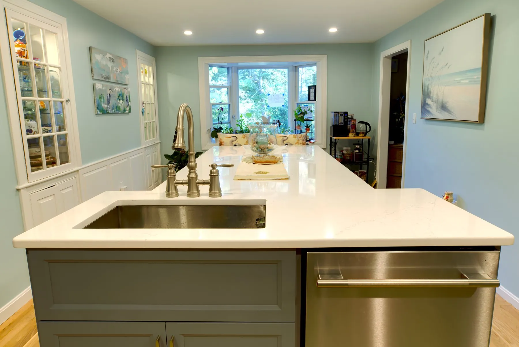 Kitchen island and cabinetry, interior photography by Coonan Creative